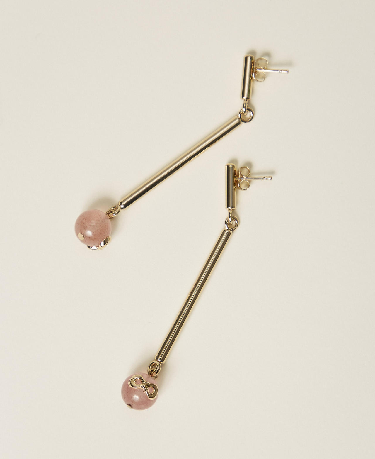 Earrings with stones and logo New Gold Woman 252TO5621_10630_02