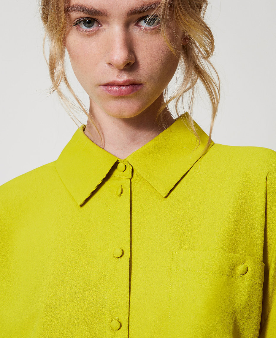 Camicia in crêpe de Chine Citronelle Donna 251AP2246_00910_03