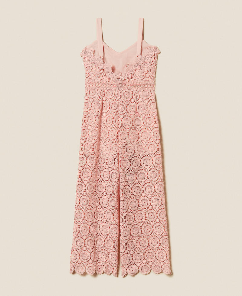 Macram&eacute; lace jumpsuit Pink Dancer Girl 261GJ2Q22_10021_S1