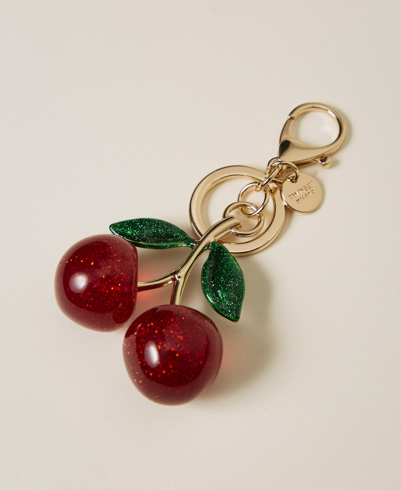 Key ring with resin cherries Indian Red Red Woman 261TL8010_00620_02