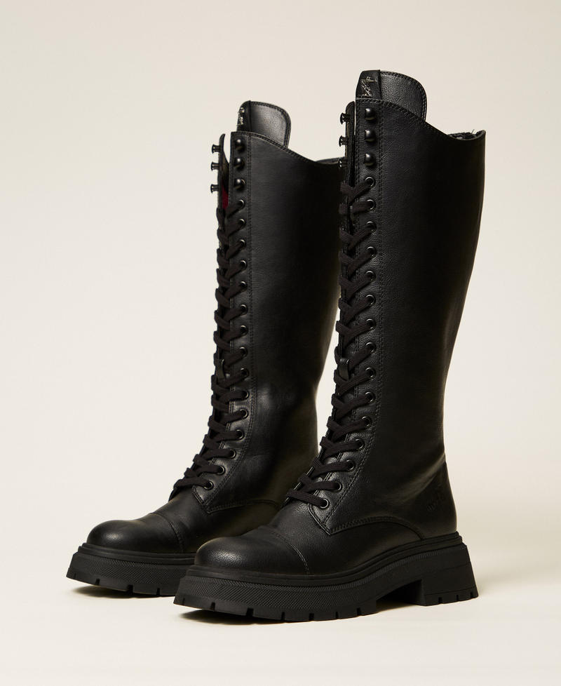 MYFO high combat boots Black Woman 252AQT010_00006_02