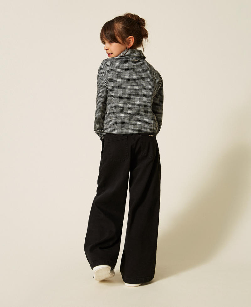 Wide-Leg-Jeans mit Falten Rinse-Denim M&auml;dchen 262GJ2240_06295_03