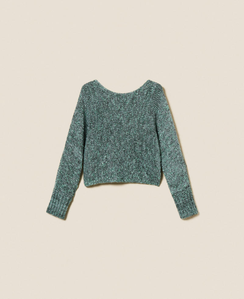 Mouline jumper Multicolour Green Woman 252AP3220_12707_S0