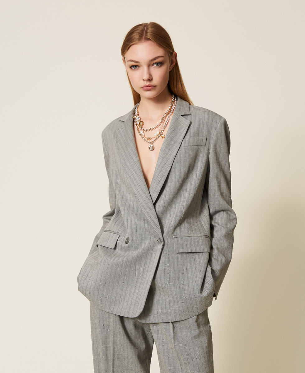 Wool blend sartorial blazer