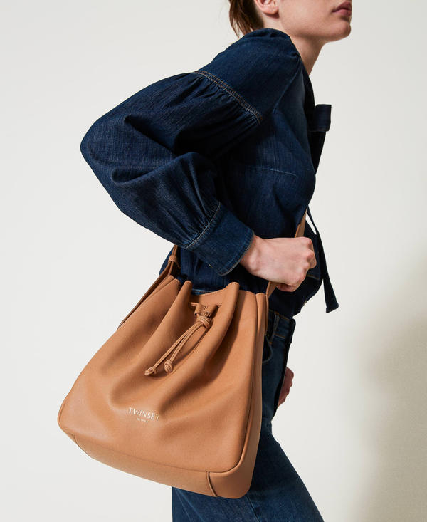 ‘Forever’ leather bucket bag