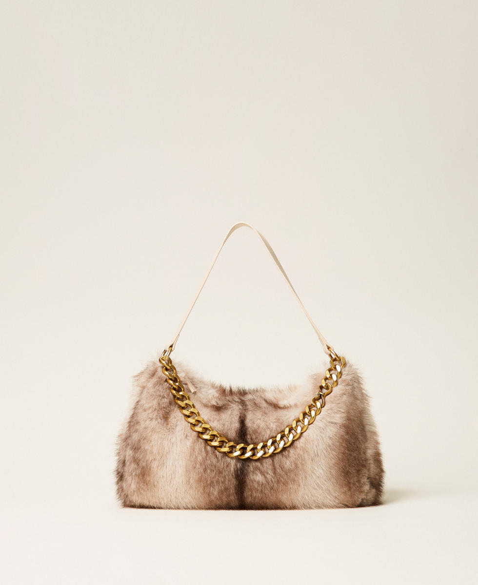 Faux fur Liliane bag Animal Shade Casha/Brown Woman 262TB7250_13812_01