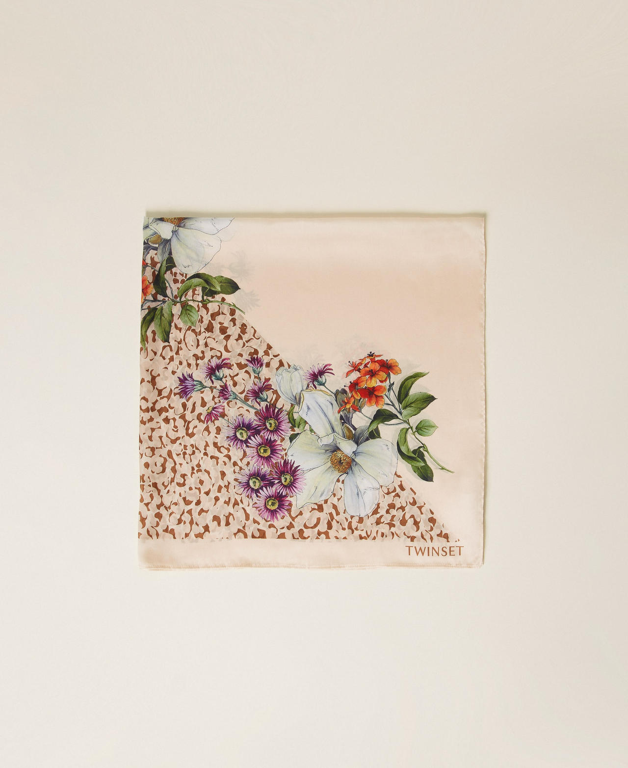 Foulard avec imprimé floral