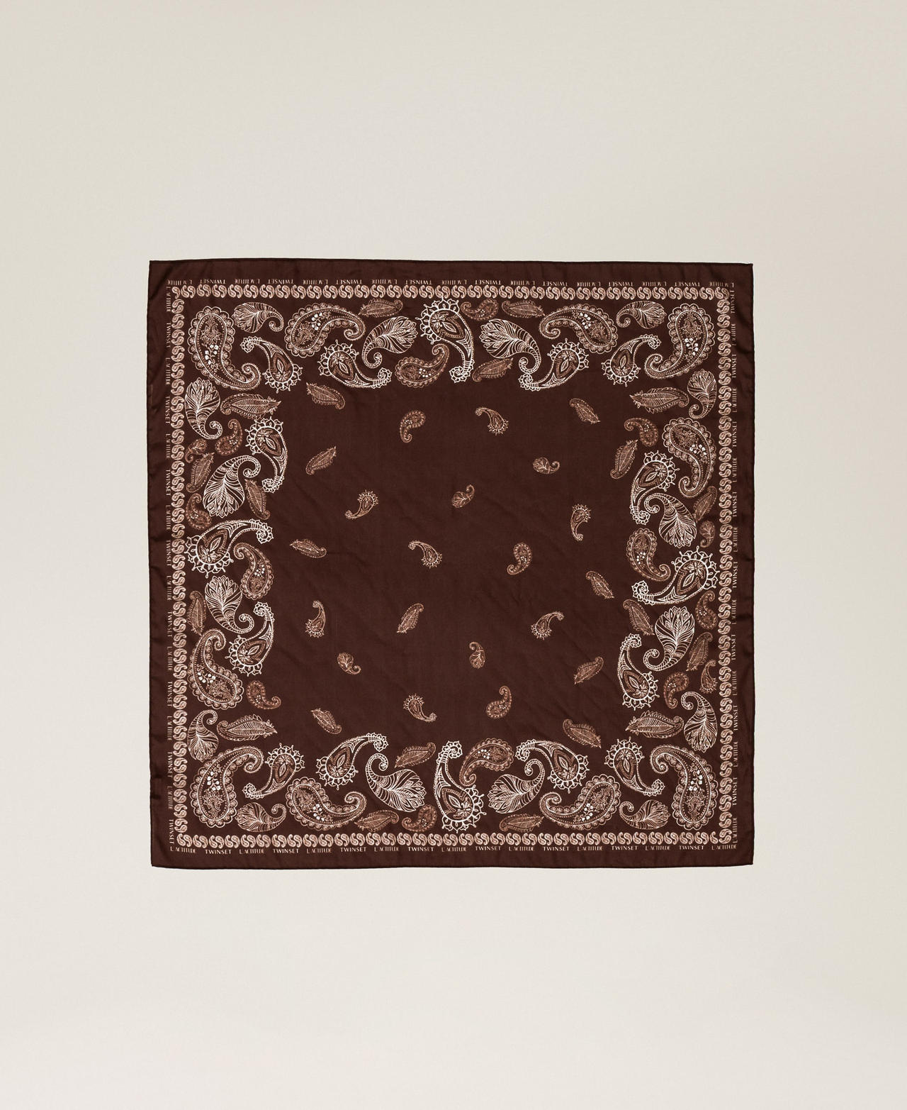 Pa&ntilde;uelo con estampado de fular Estampado Fular Chocolate Lab Mujer 261AA4080_13355_05