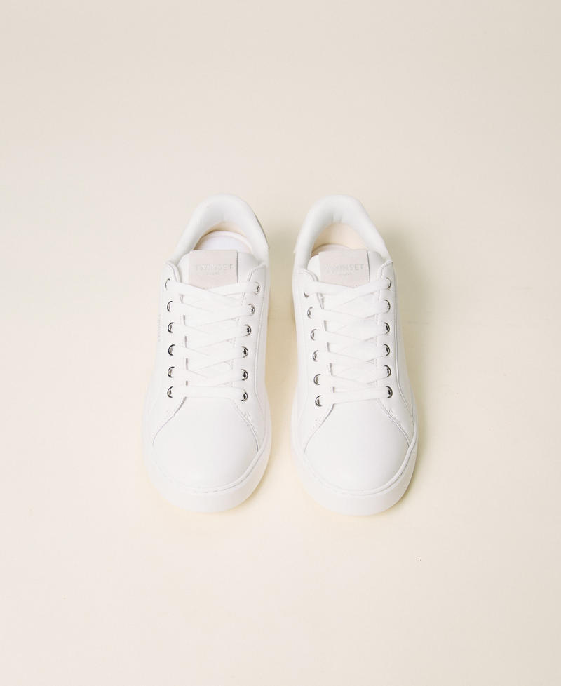 Sneaker aus Leder Wei&szlig; Frau 262TCP09A_00001_04