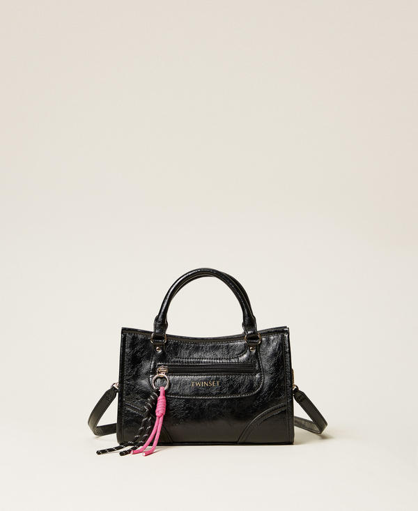 Bowler bag with charms