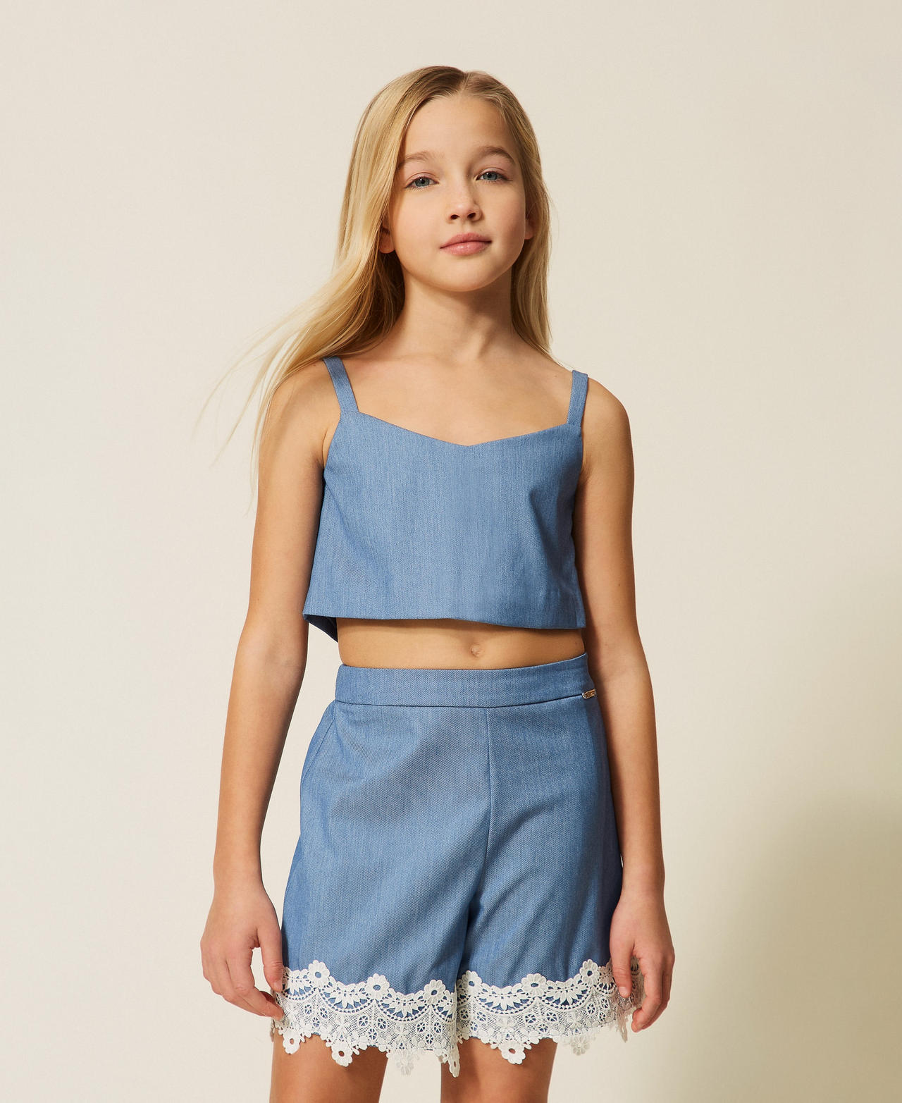 Twinset Top ajusté en fil-à-fil