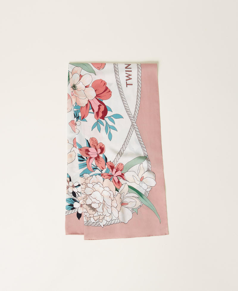 Куфия с цветочным принтом и логотипом Принт Цветы Бутон женщина 251TO5330_12420_01