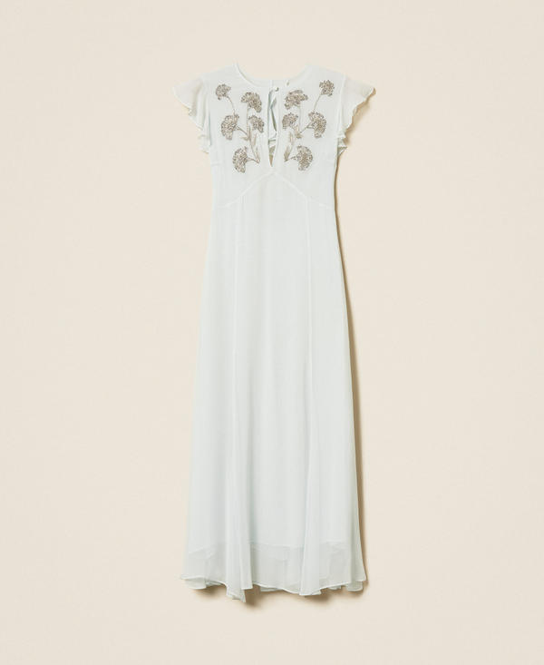 Hand embroidered long dress