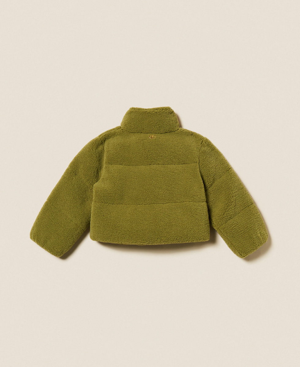 Steppjacke aus Pelzimitat Olive Oil M&auml;dchen 252GJ2181_12576_S1