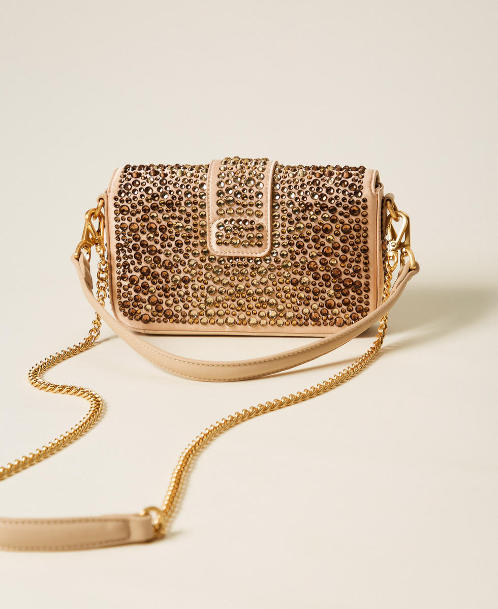 Umh&auml;ngetasche &bdquo;Amie&ldquo; mit Strass Alpakabraun Frau 252TD8210_12538_03