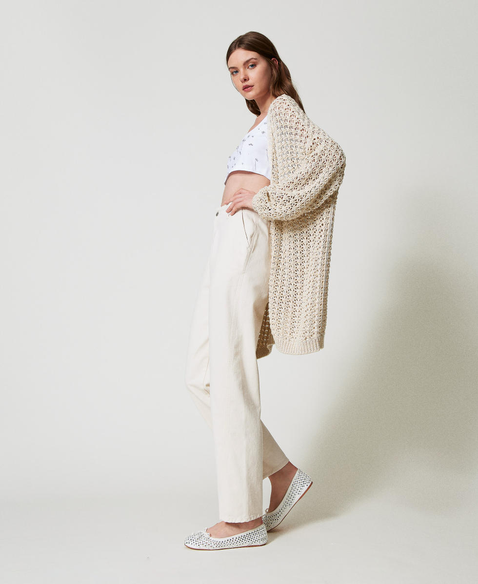 Ballerine con strass all over