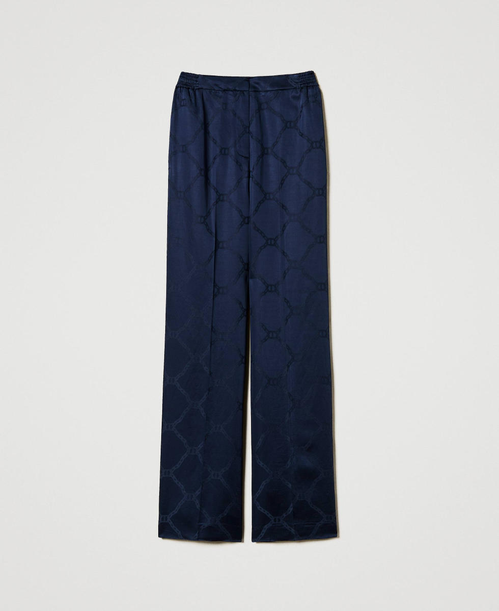 Pantaloni con Oval T jacquard