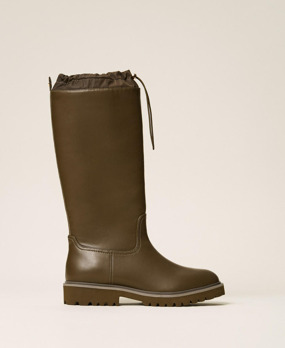 Gummistiefel mit Kordelzug Shiny Oil Frau 262LIP010_13450_01