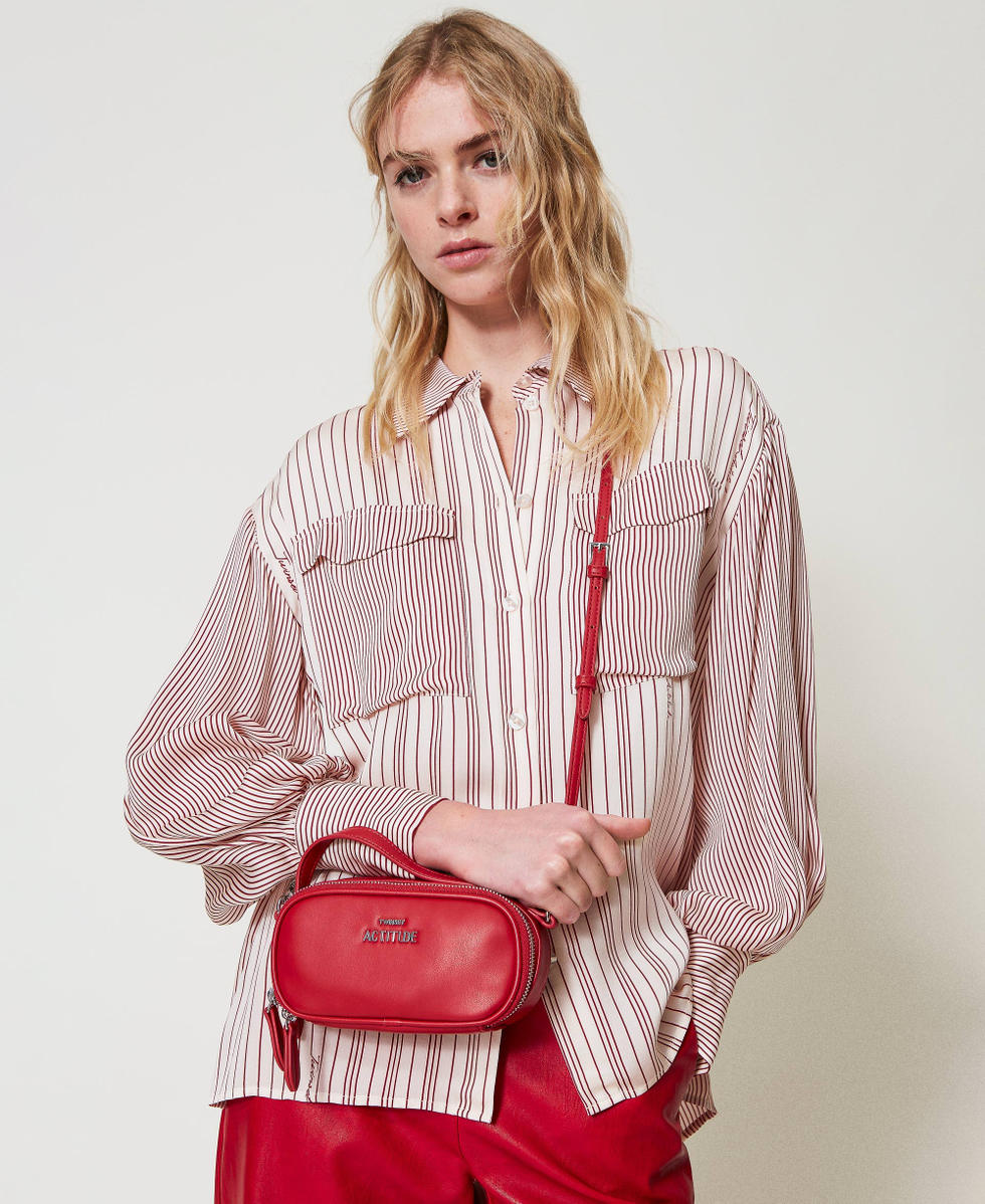 Mini shoulder bag with logo