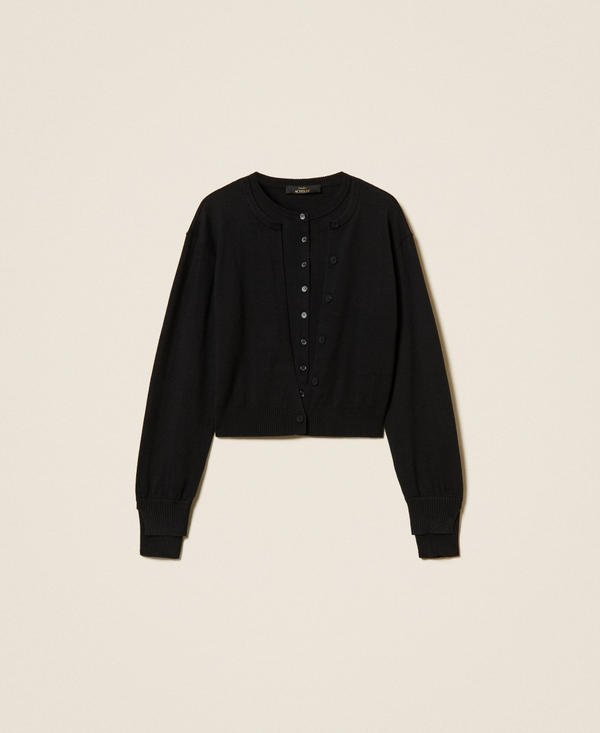 Cardigan effet double pièce