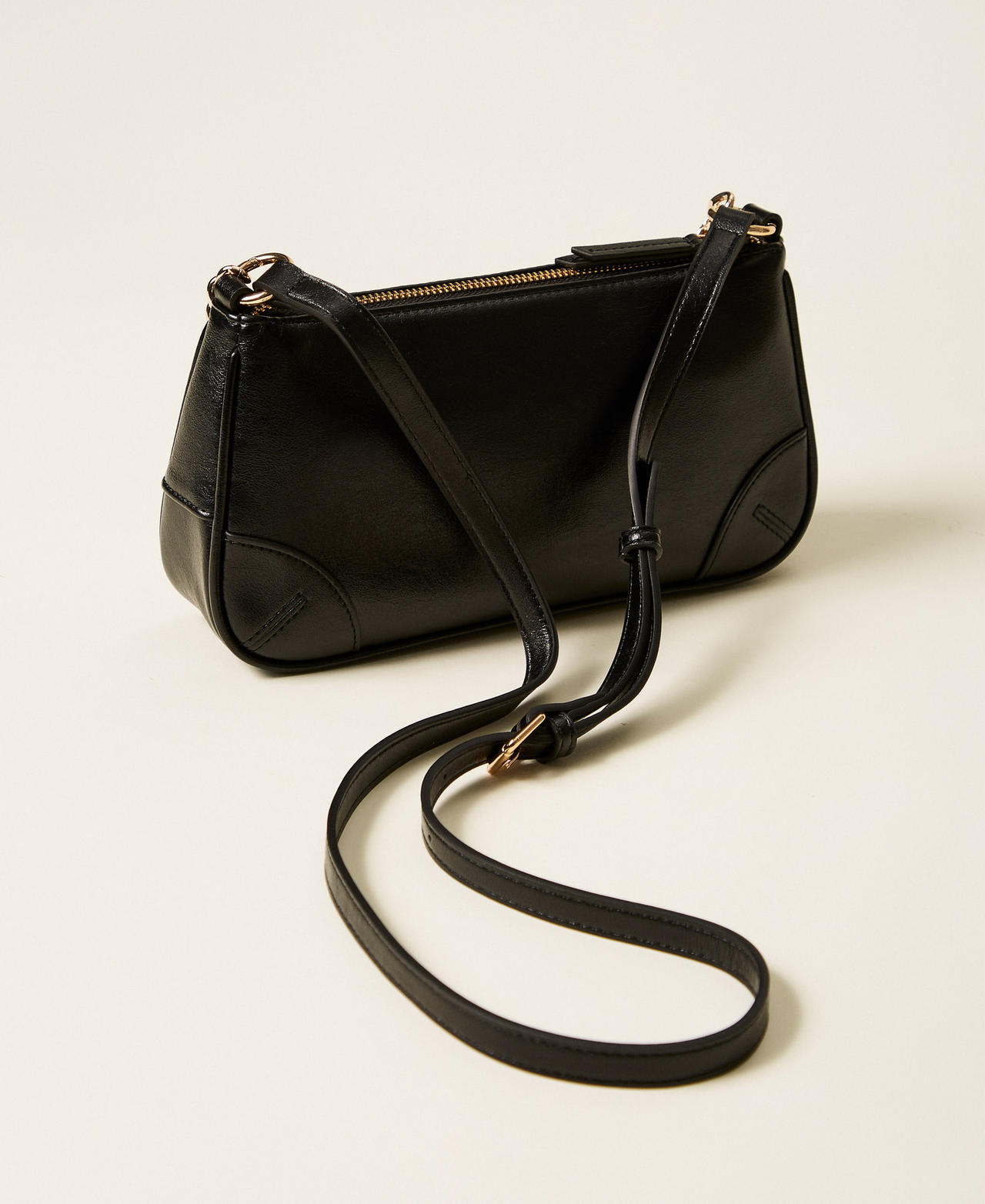 Borsa a tracolla con catena Nero Donna 252TD8043_00006_03