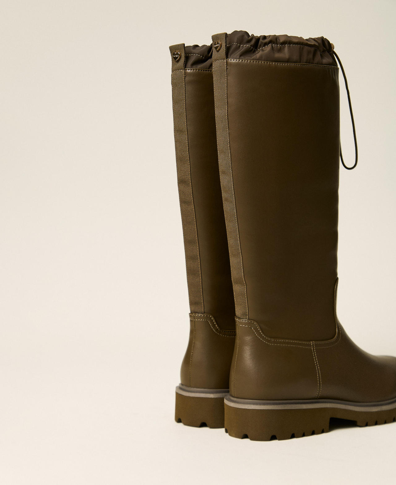 Gummistiefel mit Kordelzug Shiny Oil Frau 262LIP010_13450_03