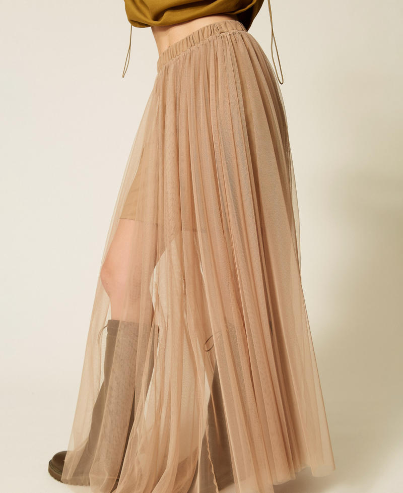 Jupe longue en tulle Beige &laquo;&nbsp;Dune&nbsp;&raquo; Femme 262LI2GPP_12542_04
