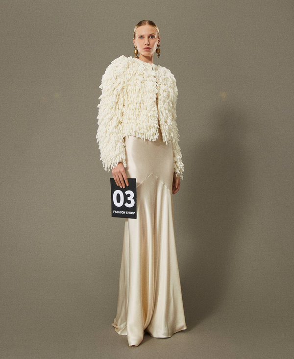 Blouson « Elisabeth » en maille bouclée