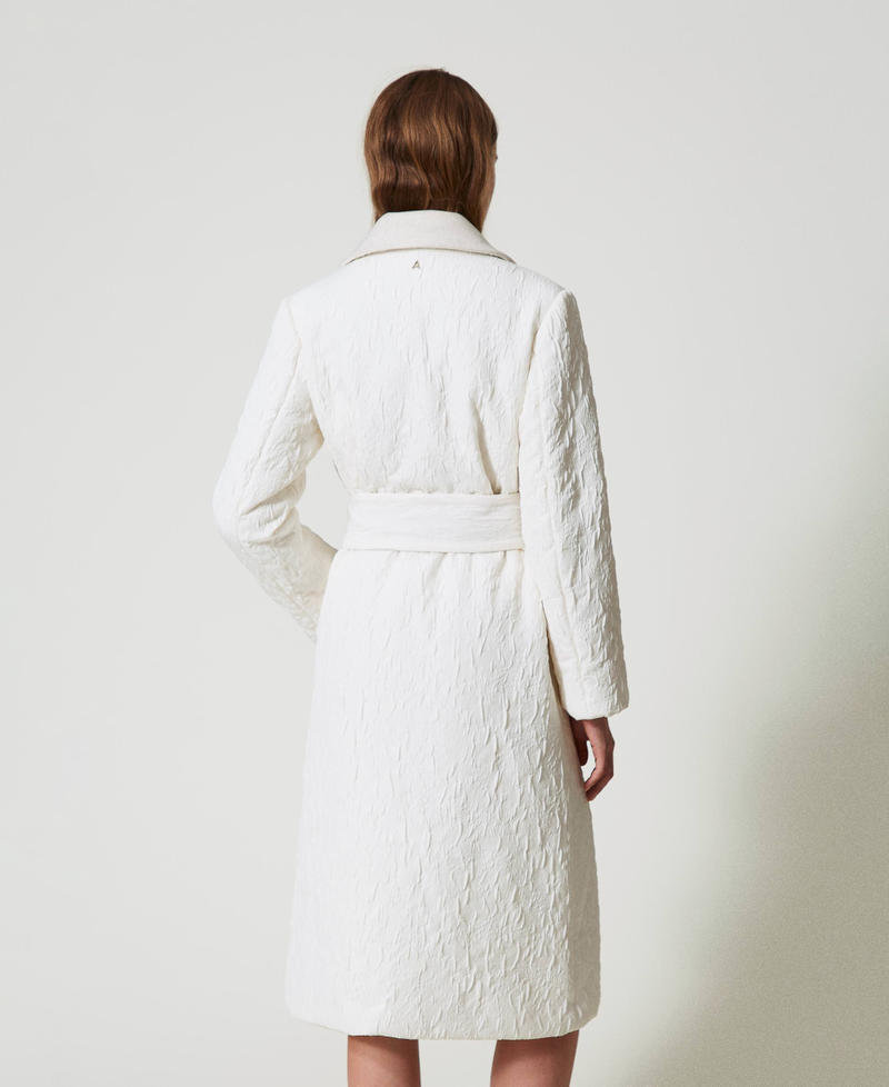 Cappotto doppiopetto goffrato Off White Donna 242AT2020_00526_03