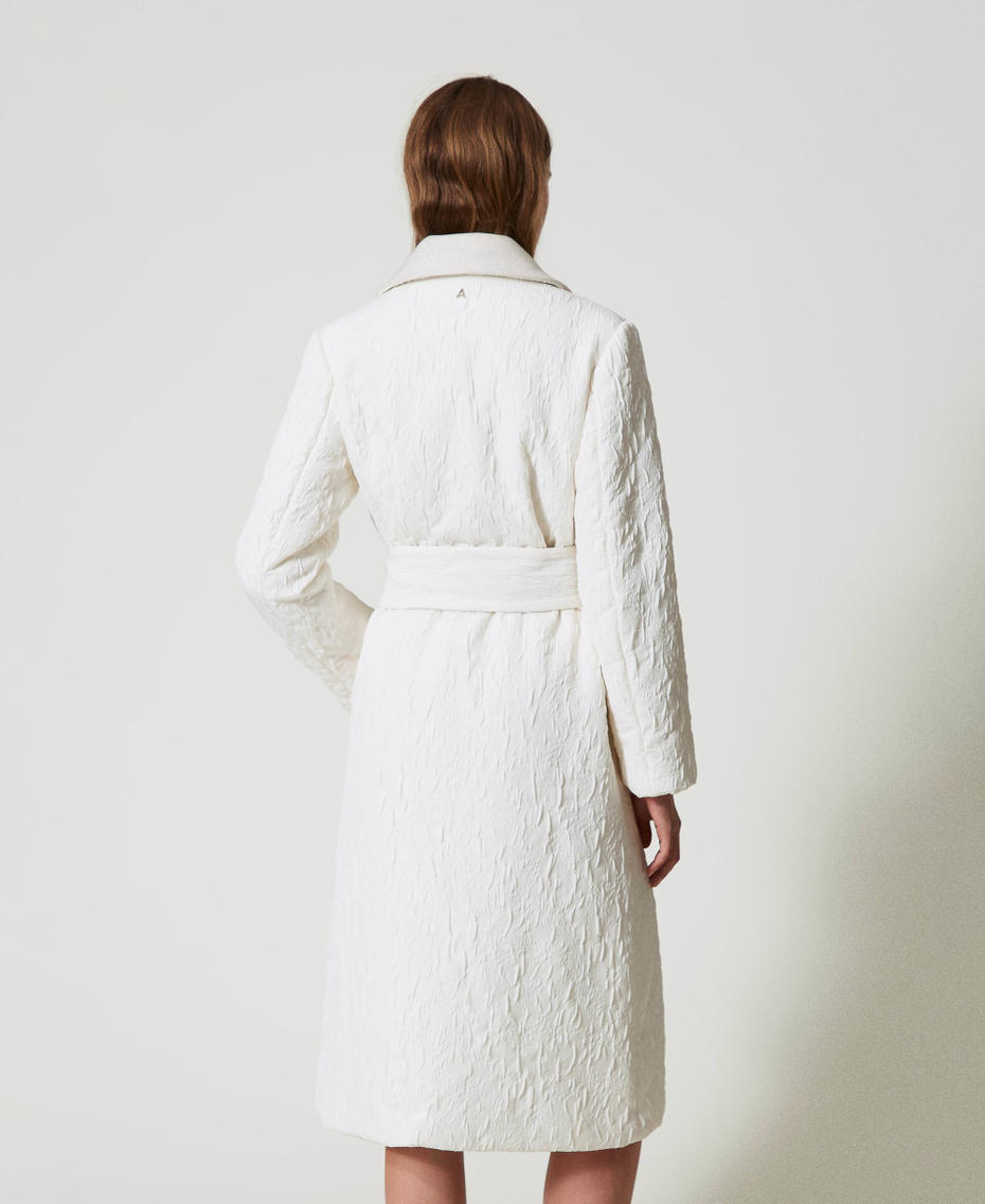 Cappotto doppiopetto goffrato Off White Donna 242AT2020_00526_03