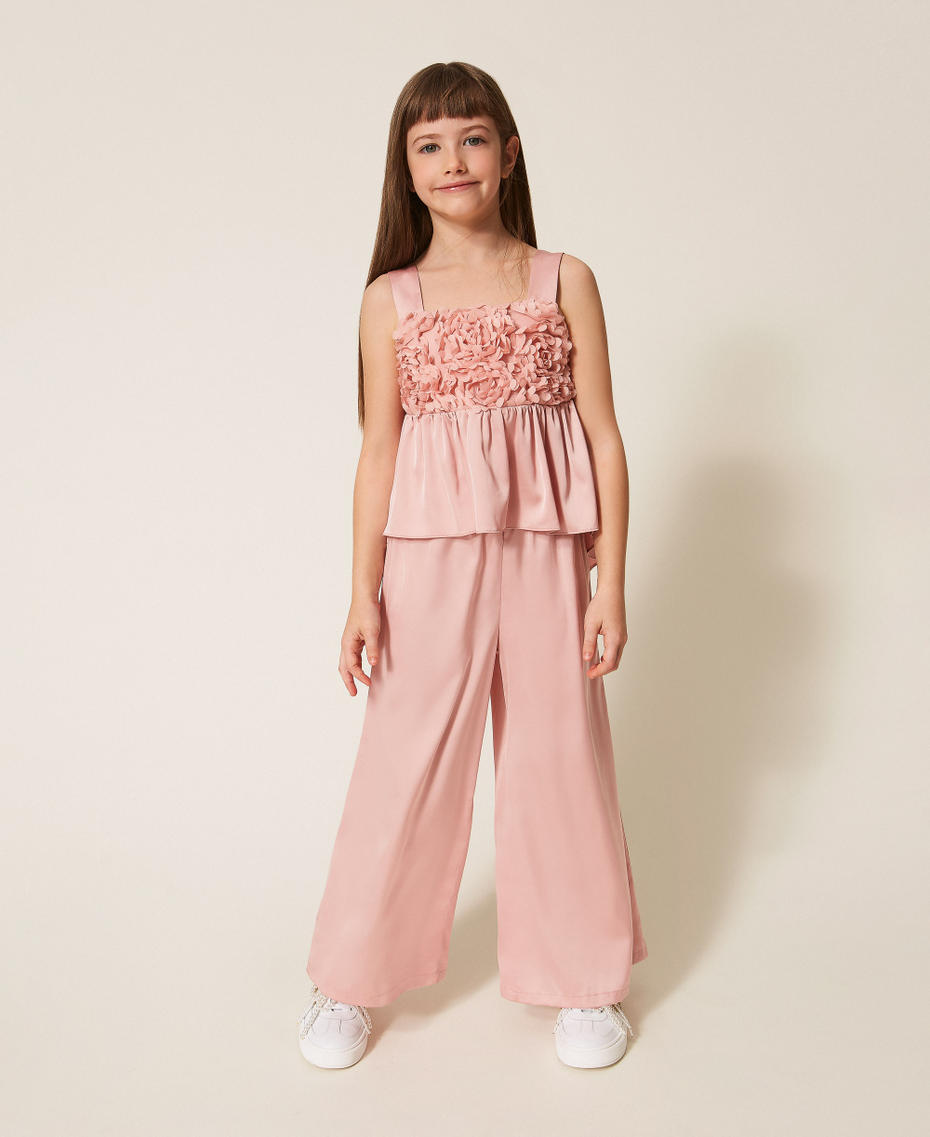 Top mit Rosen und Satinhose Pink Dancer M&auml;dchen 261GJ2Q61_10021_01