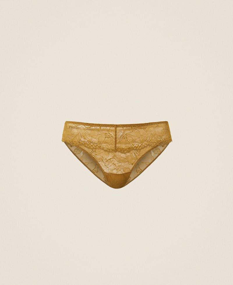 Slip en dentelle Vert Shiny Oil Femme 262LI6C66_13450_S0