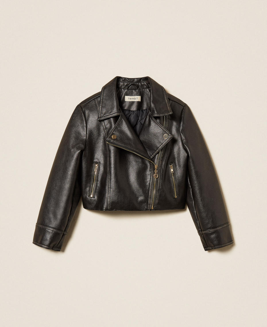 Perfecto effet cuir Noir Fille 252GJ2080_00006_S0