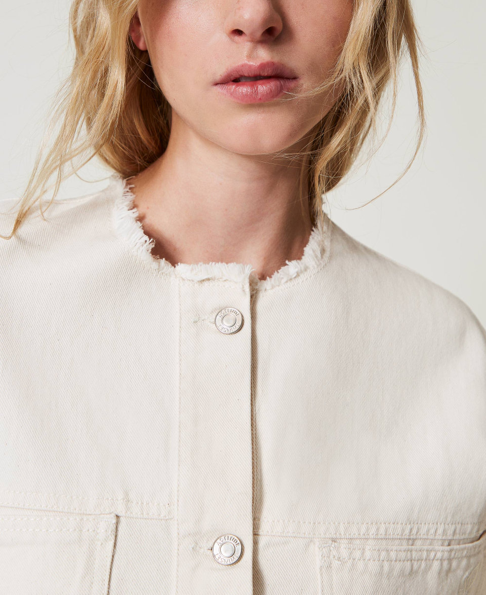 Bull jacket with organic cotton Angora Beige Woman 251AP2360_12114_04