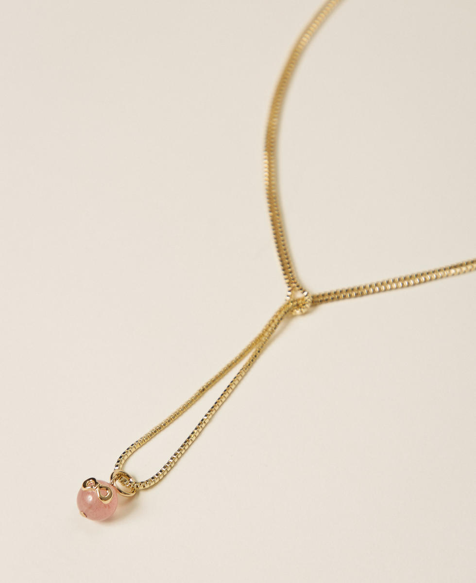 Collier choker avec pierre et logo New Gold Femme 252TO5620_10630_02