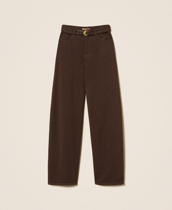 Barrel bull trousers with belt