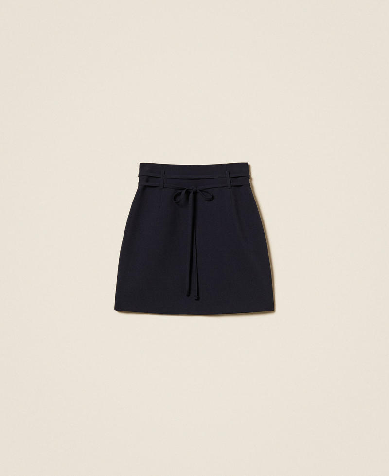 Miniskirt with belt Classic Blue Woman 262TF2016_11956_S0