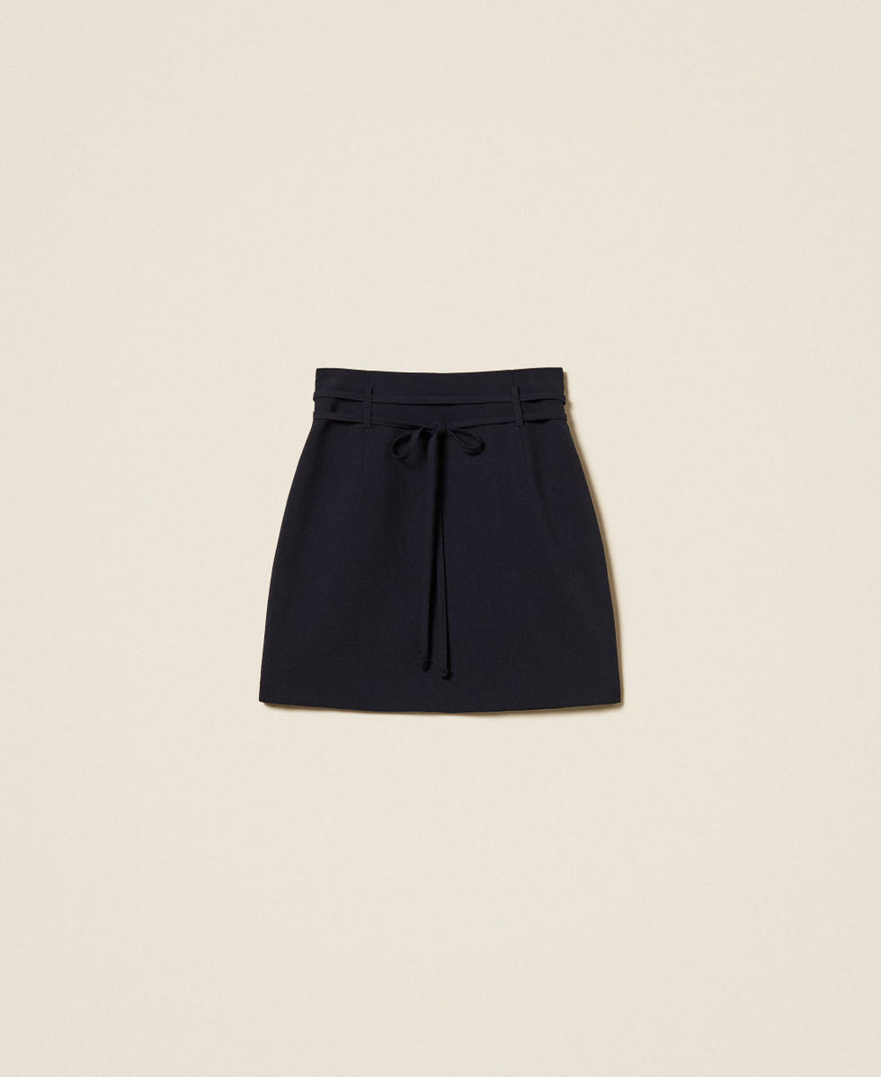 Miniskirt with belt Classic Blue Woman 262TF2016_11956_S0