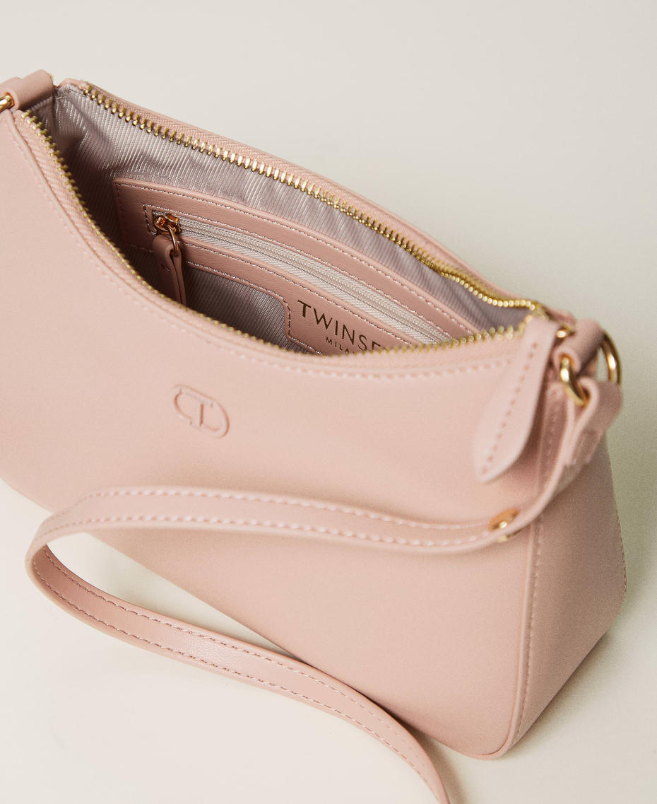 Mini hobo bag with logo Parisienne Pink Woman 251TH7021_00714_04