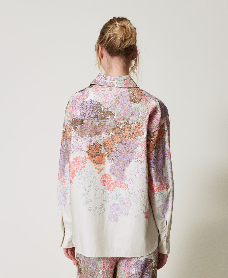 MYFO shirt with a floral print Summer Sand Camouflower Woman 251AQ2080_12416_03