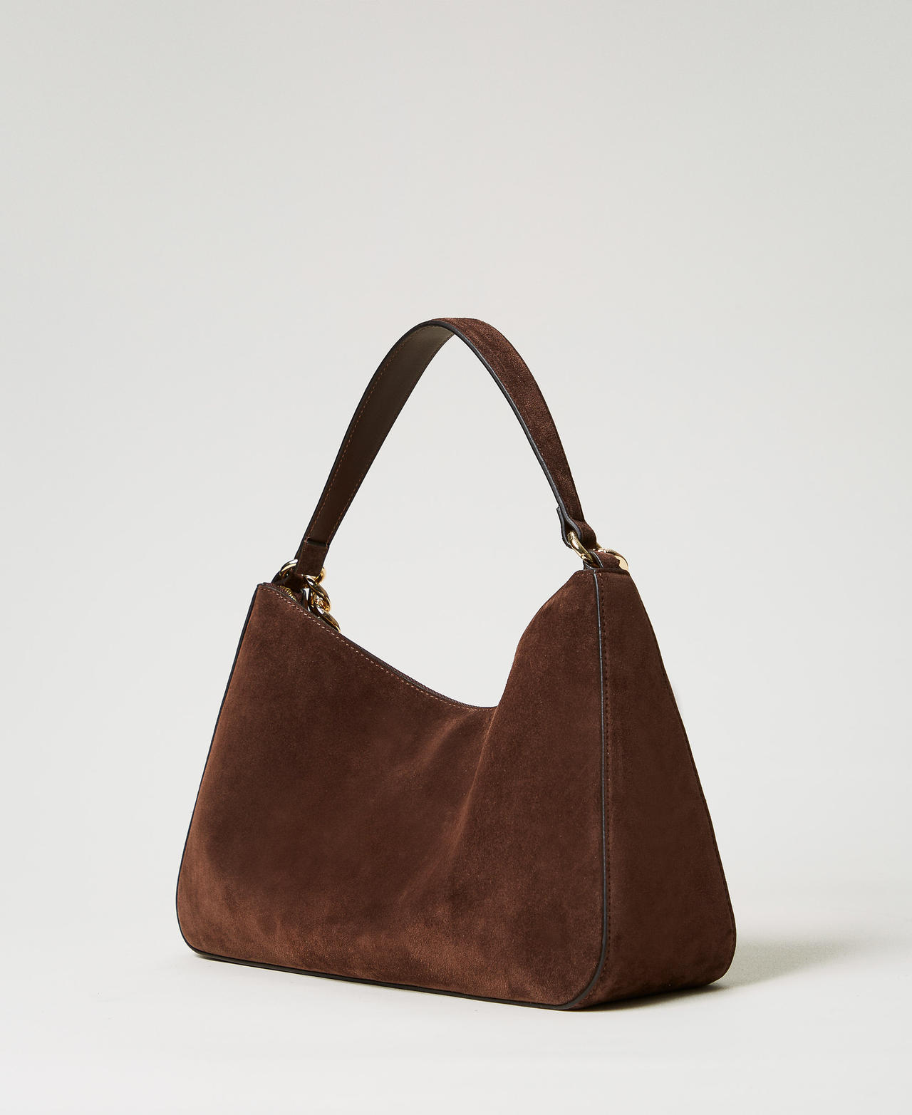 'Liliane' medium suede bag Coffee Woman 252TB7162_00203_02