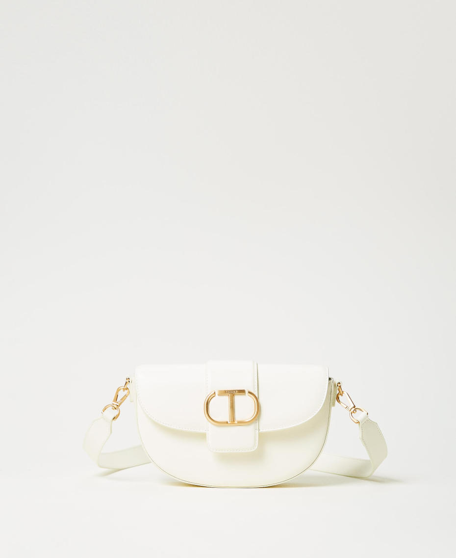 ‘Amie‘ half-moon leather shoulder bag Mother Of Pearl Woman 251TB7110_00059_01