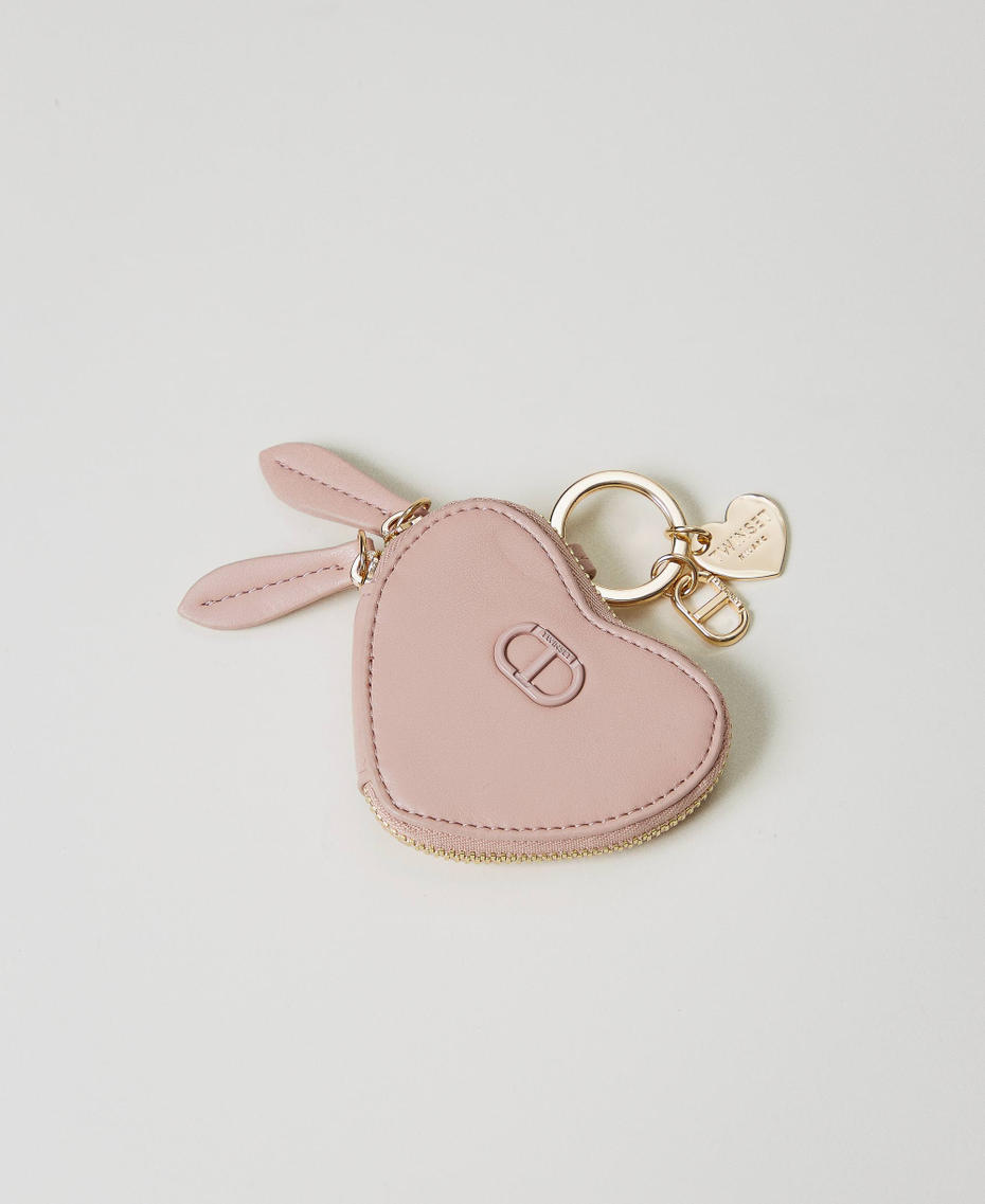 Heart-shaped coin purse with logo Parisienne Pink Woman 251TH7018_00714_01