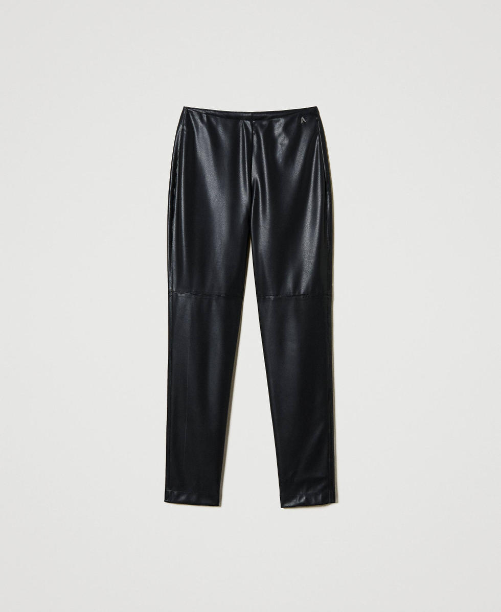 Faux leather leggings