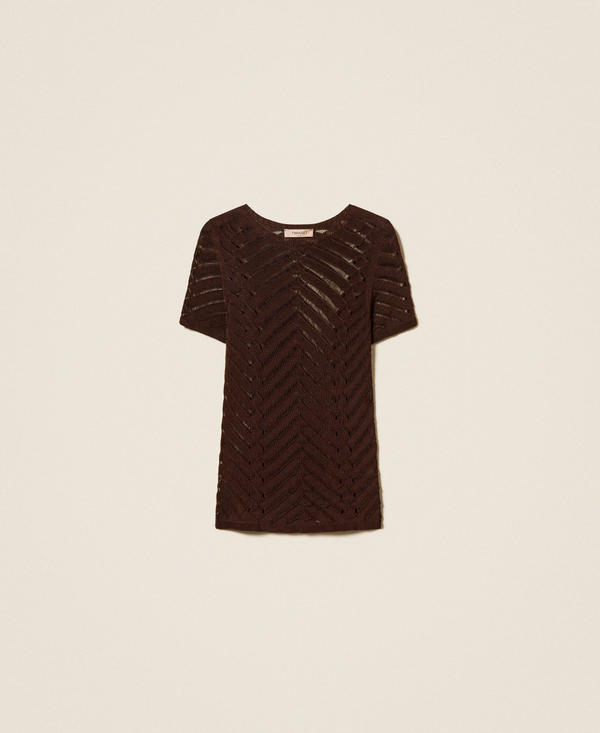 Fitted chevron jumper