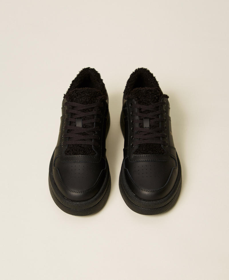 Zapatillas Fessura con pelo sintético Negro Mujer 252TGT01A_00006_04