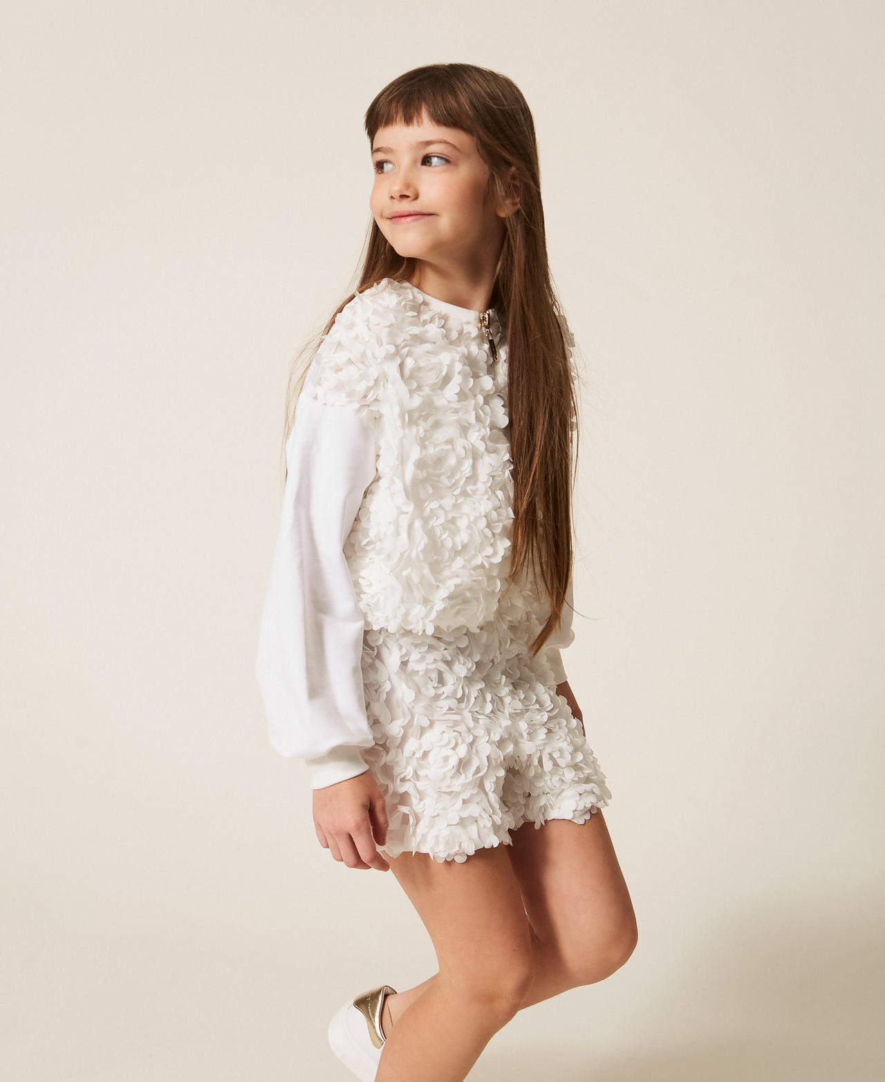 Sweatshirt with roses Off White Girl 261GJ2Q64_00526_02