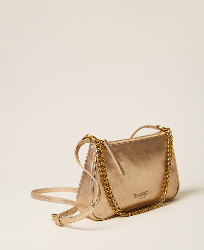 Leather shoulder bag Platinum Rose Woman 262TB7184_13813_02