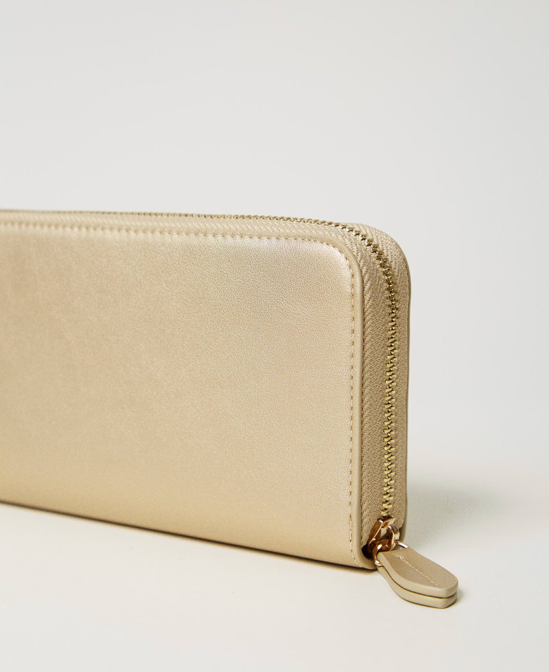 Oval T wallet Yellow Gold Woman 251TH7030_10366_02