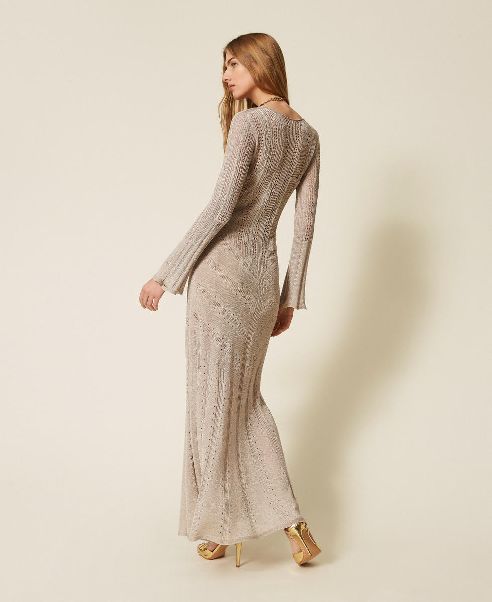 Vestido largo de punto con l&uacute;rex Sand L&uacute;rex Mujer 261TT3134_13564_03